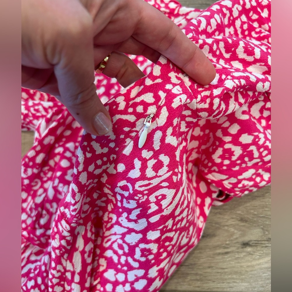 Zara pink and white animal print dress - Picture 5 of 6